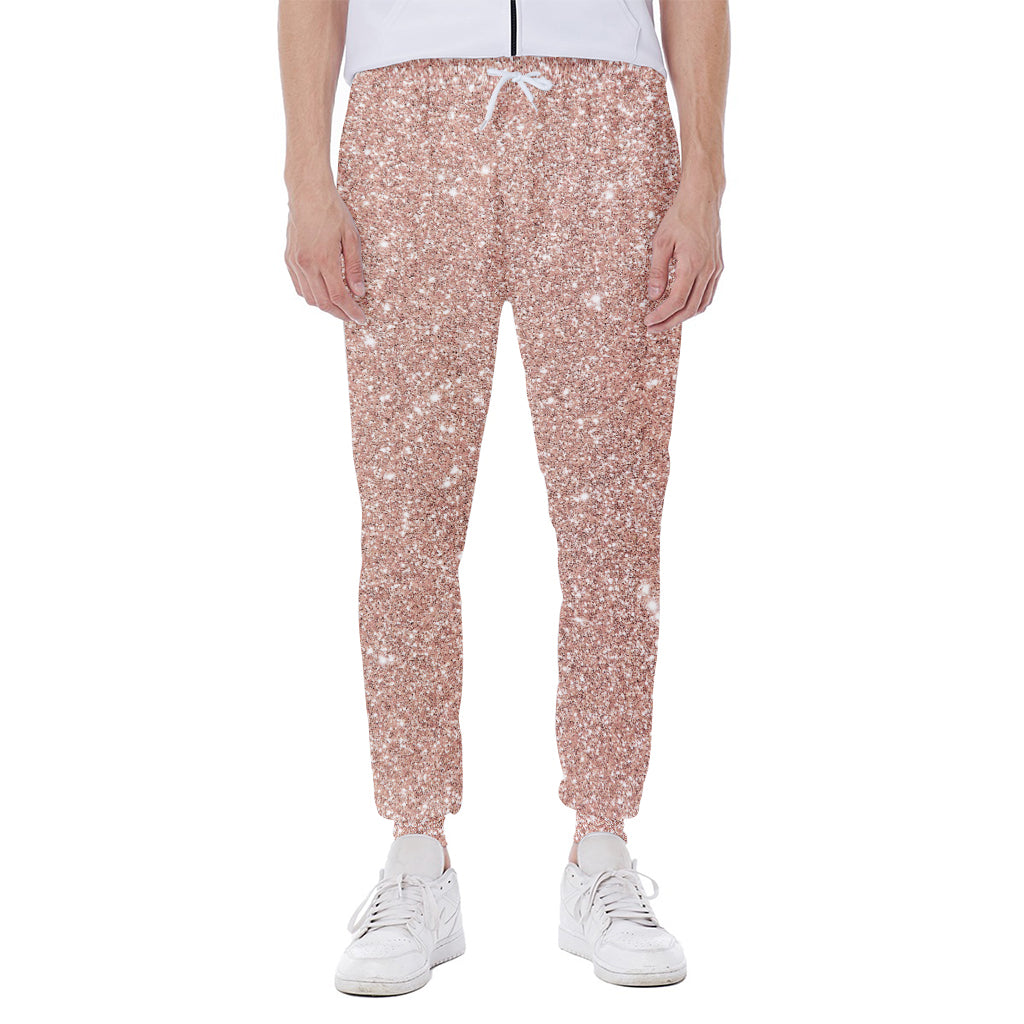 Rose Gold Glitter Artwork Print (NOT Real Glitter) Scuba Joggers