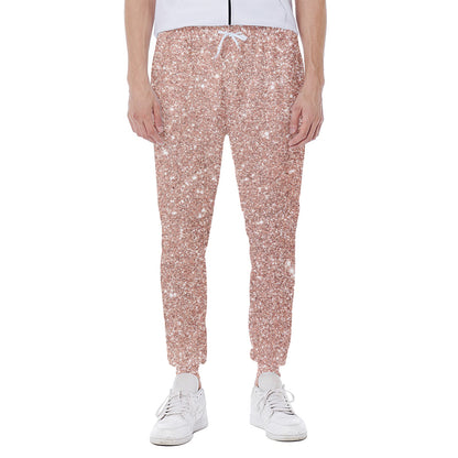 Rose Gold Glitter Artwork Print (NOT Real Glitter) Scuba Joggers
