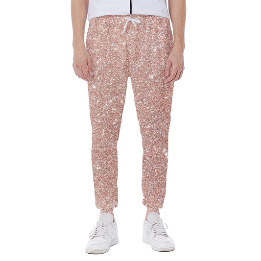 Rose Gold Glitter Artwork Print (NOT Real Glitter) Scuba Joggers