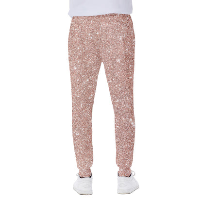 Rose Gold Glitter Artwork Print (NOT Real Glitter) Scuba Joggers
