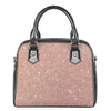 Rose Gold Glitter Artwork Print (NOT Real Glitter) Shoulder Handbag