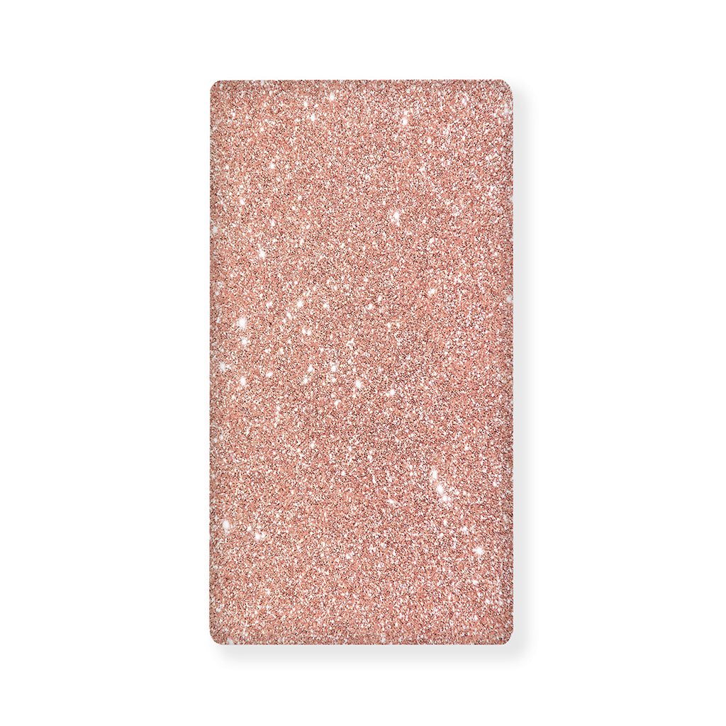 Rose Gold (NOT Real) Glitter Print Baby Crib Sheet