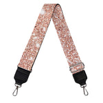 Rose Gold (NOT Real) Glitter Print Bag Strap