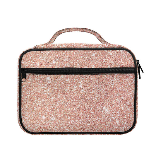 Rose Gold (NOT Real) Glitter Print Briefcase Bible Bag