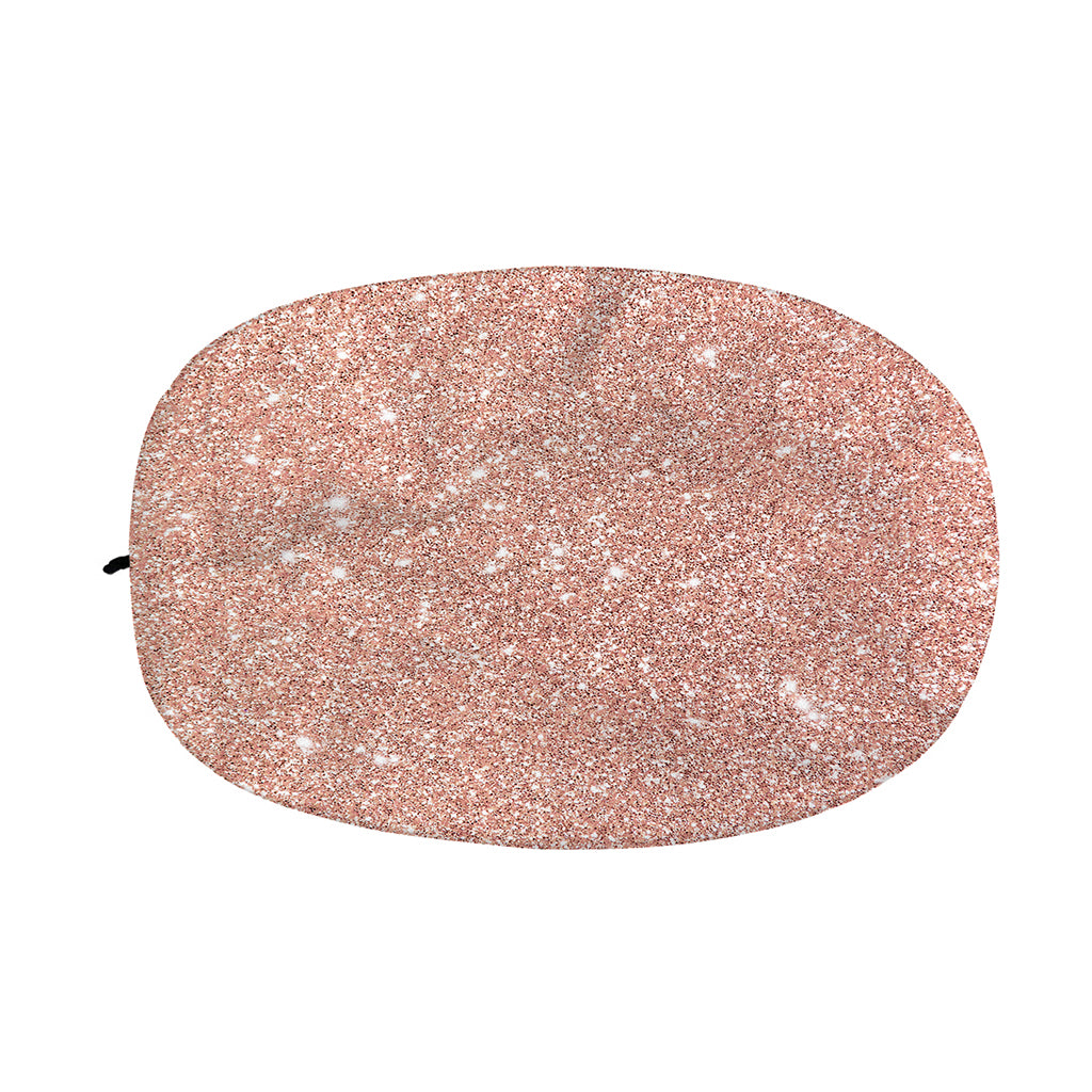 Rose Gold (NOT Real) Glitter Print Car Side Mirror Covers