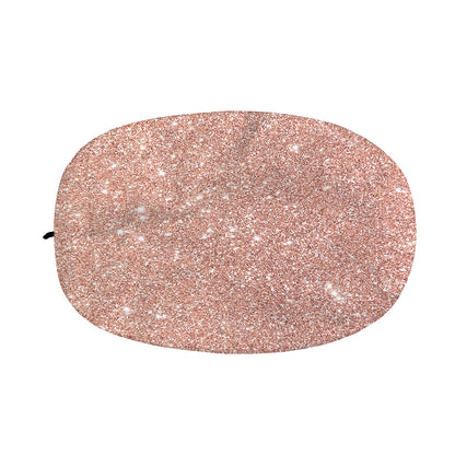 Rose Gold (NOT Real) Glitter Print Car Side Mirror Covers