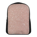 Rose Gold (NOT Real) Glitter Print Casual Backpack