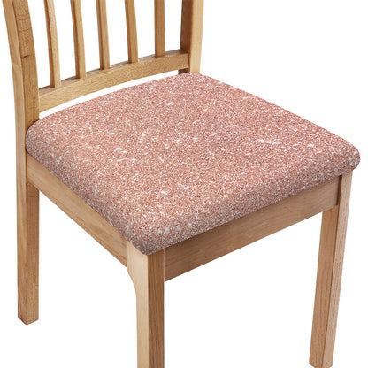 Rose Gold (NOT Real) Glitter Print Chair Cushion Cover