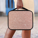 Rose Gold (NOT Real) Glitter Print Classic Bible Case