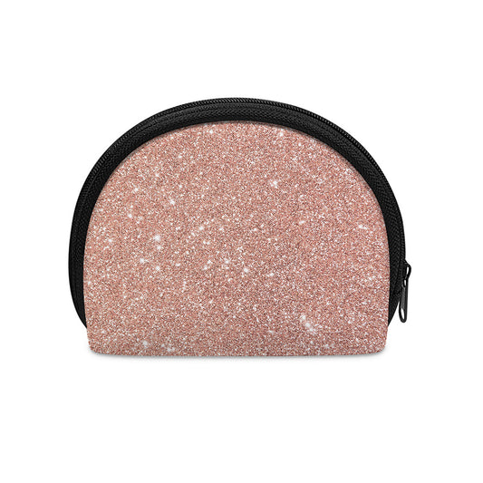 Rose Gold (NOT Real) Glitter Print Coin Purse