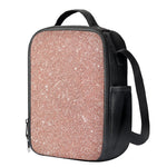 Rose Gold (NOT Real) Glitter Print Crossbody Lunch Bag