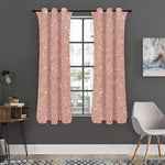 Rose Gold (NOT Real) Glitter Print Curtain