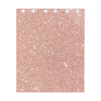 Rose Gold (NOT Real) Glitter Print Curtain