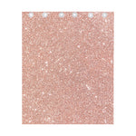 Rose Gold (NOT Real) Glitter Print Curtain