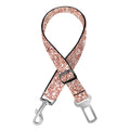 Rose Gold (NOT Real) Glitter Print Dog Seat Belt