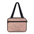 Rose Gold (NOT Real) Glitter Print Double Strap Bible Bag