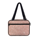 Rose Gold (NOT Real) Glitter Print Double Strap Bible Bag
