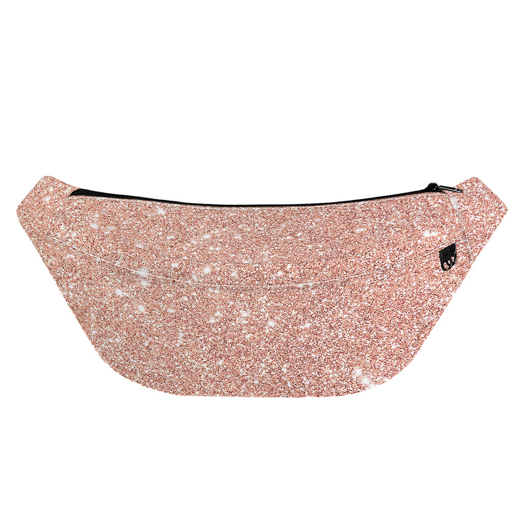 Rose Gold (NOT Real) Glitter Print Fanny Pack