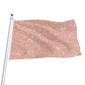 Rose Gold (NOT Real) Glitter Print Flag