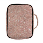Rose Gold (NOT Real) Glitter Print Front Pocket Bible Bag