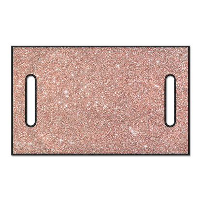 Rose Gold (NOT Real) Glitter Print Golf Cart Seat Cover