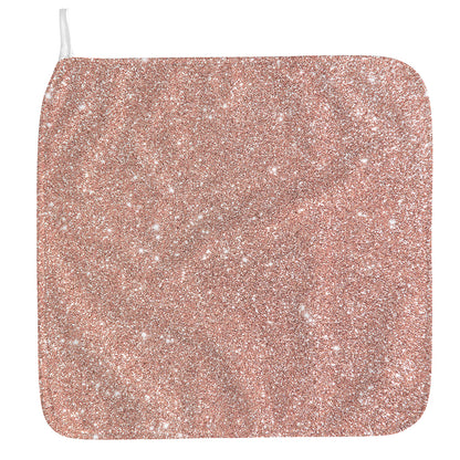 Rose Gold (NOT Real) Glitter Print Hand Towel