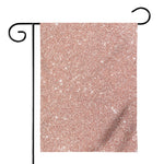 Rose Gold (NOT Real) Glitter Print House Flag
