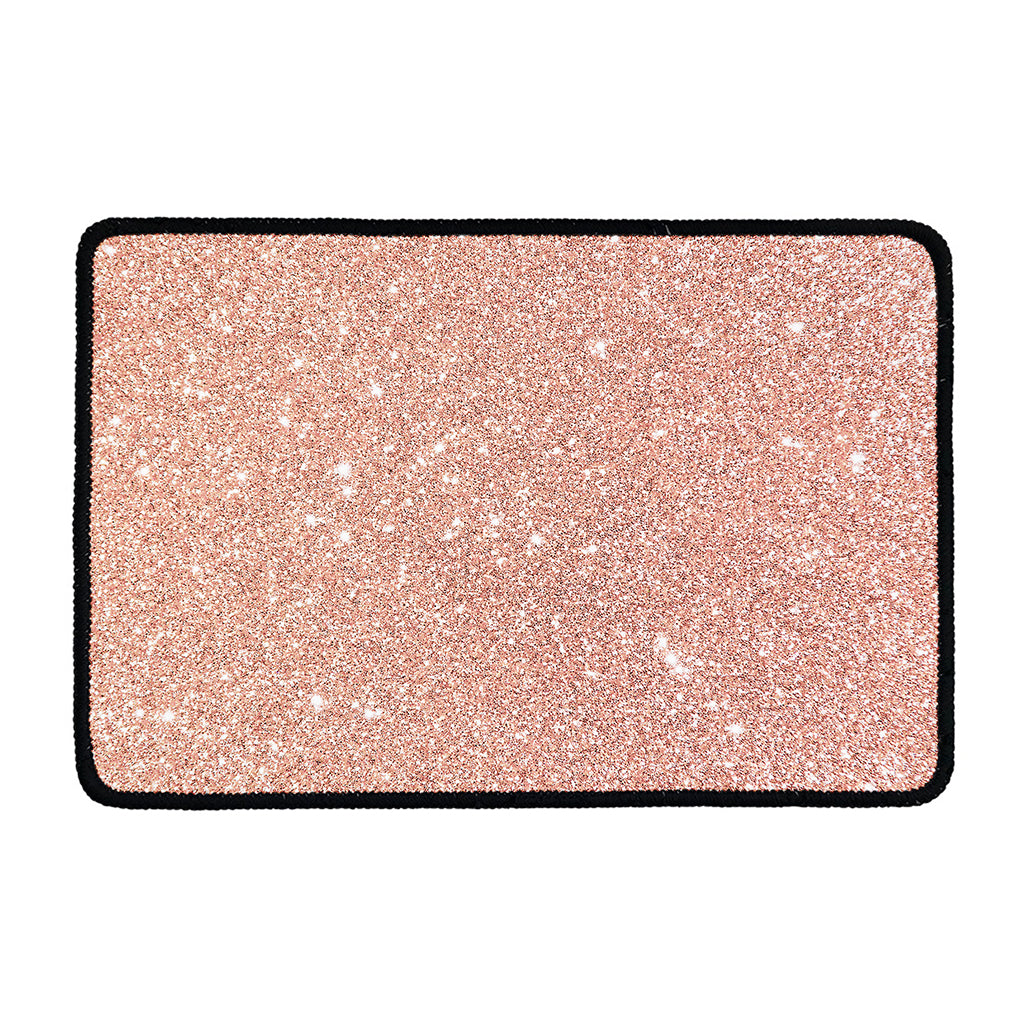 Rose Gold (NOT Real) Glitter Print Kitchen Mat