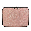 Rose Gold (NOT Real) Glitter Print Laptop Sleeve