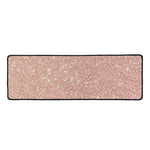 Rose Gold (NOT Real) Glitter Print Long Kitchen Mat