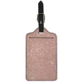 Rose Gold (NOT Real) Glitter Print Luggage Tag