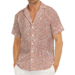 Rose Gold (NOT Real) Glitter Print Men's Deep V-Neck Shirt