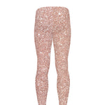 Rose Gold (NOT Real) Glitter Print Men's leggings