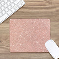 Rose Gold (NOT Real) Glitter Print Mouse Pad