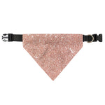 Rose Gold (NOT Real) Glitter Print Over The Collar Dog Bandana