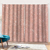 Rose Gold (NOT Real) Glitter Print Pencil Pleat Curtains