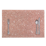 Rose Gold (NOT Real) Glitter Print Placemat