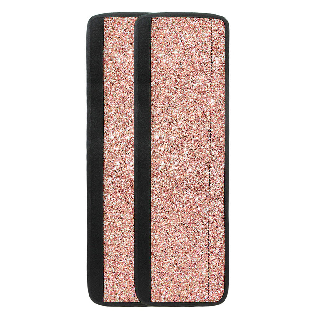 Rose Gold (NOT Real) Glitter Print Refrigerator Handle Covers