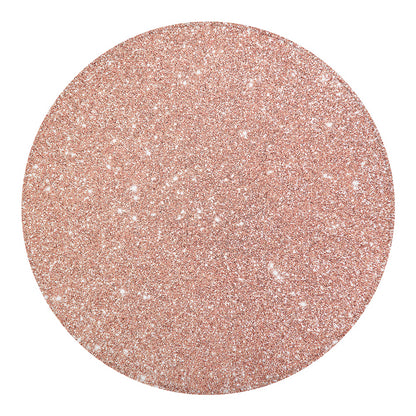 Rose Gold (NOT Real) Glitter Print Round Blanket
