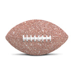 Rose Gold (NOT Real) Glitter Print Rugby Ball