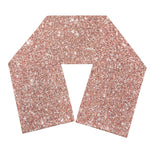Rose Gold (NOT Real) Glitter Print Scarf