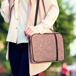 Rose Gold (NOT Real) Glitter Print Shoulder Strap Bible Bag