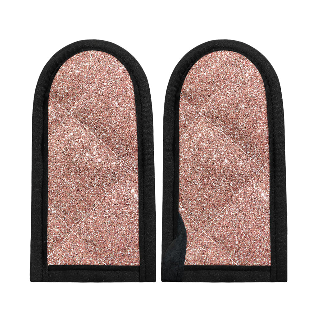 Rose Gold (NOT Real) Glitter Print Skillet Handle Cover