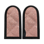 Rose Gold (NOT Real) Glitter Print Skillet Handle Cover