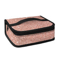 Rose Gold (NOT Real) Glitter Print Small Lunch Bag