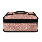 Rose Gold (NOT Real) Glitter Print Small Lunch Bag