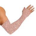 Rose Gold (NOT Real) Glitter Print Sun Protection Arm Sleeves
