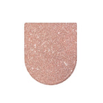 Rose Gold (NOT Real) Glitter Print Toilet Lid Cover