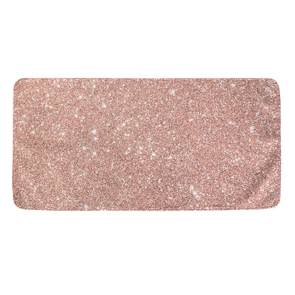 Rose Gold (NOT Real) Glitter Print Towel