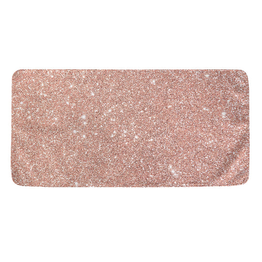 Rose Gold (NOT Real) Glitter Print Towel